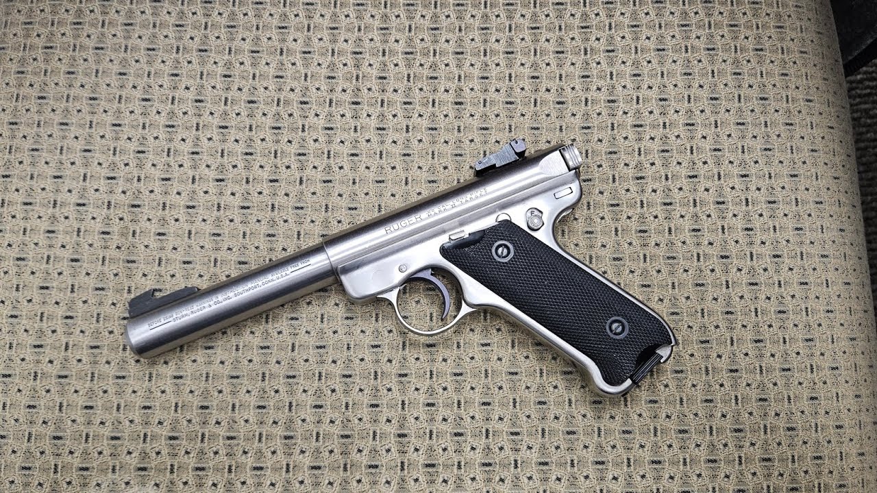 Ruger MKII Target 22lr. Stainless Pistol