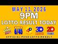 9pm Lotto Result Today May 11 2026 PCSO