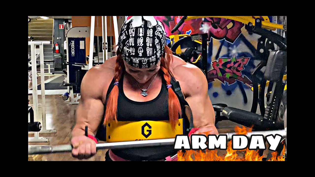 Marie Silmäri IFBB Pro - Arm day | Full workout