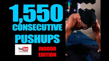 1550 consecutive pushups - indoor
