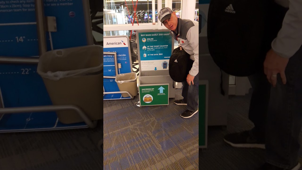 Frontier Air personal item - YouTube