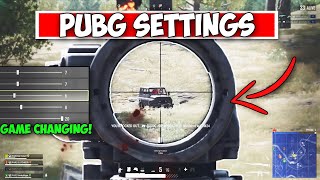 My NEW Updated PUBG Settings In PUBG Console!