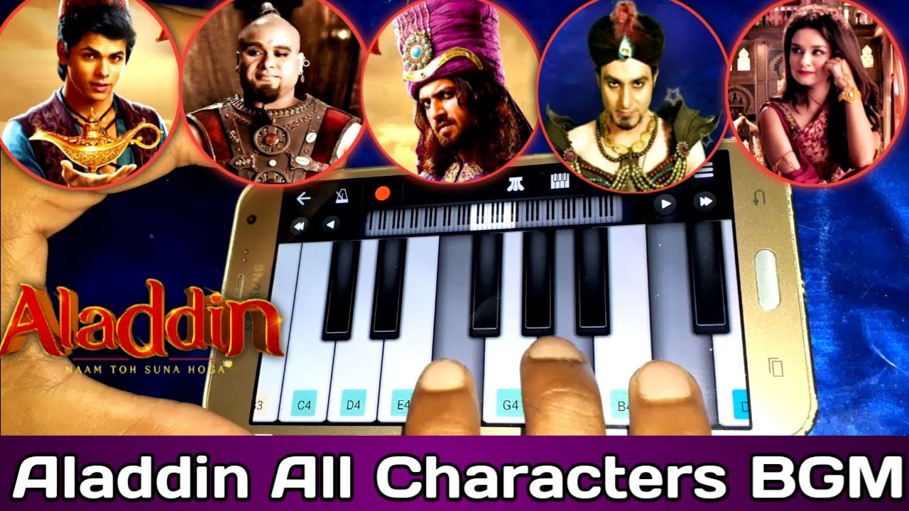 Aladin Naam Toh Suna Hoga All Characters BGM  Aladdin Theme Song Cover By Piano Tadka