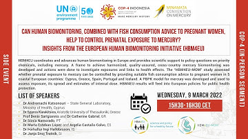 Pre-COP4.2 Side Event: Can human biomonitoring help to control prenatal exposure to mercury?