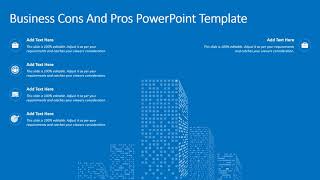 Business Cons And Pros PowerPoint Template | Comparison Slides | Kridha Graphics