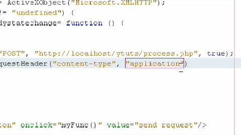 Ajax tutorial 3: Simple ajax example using POST