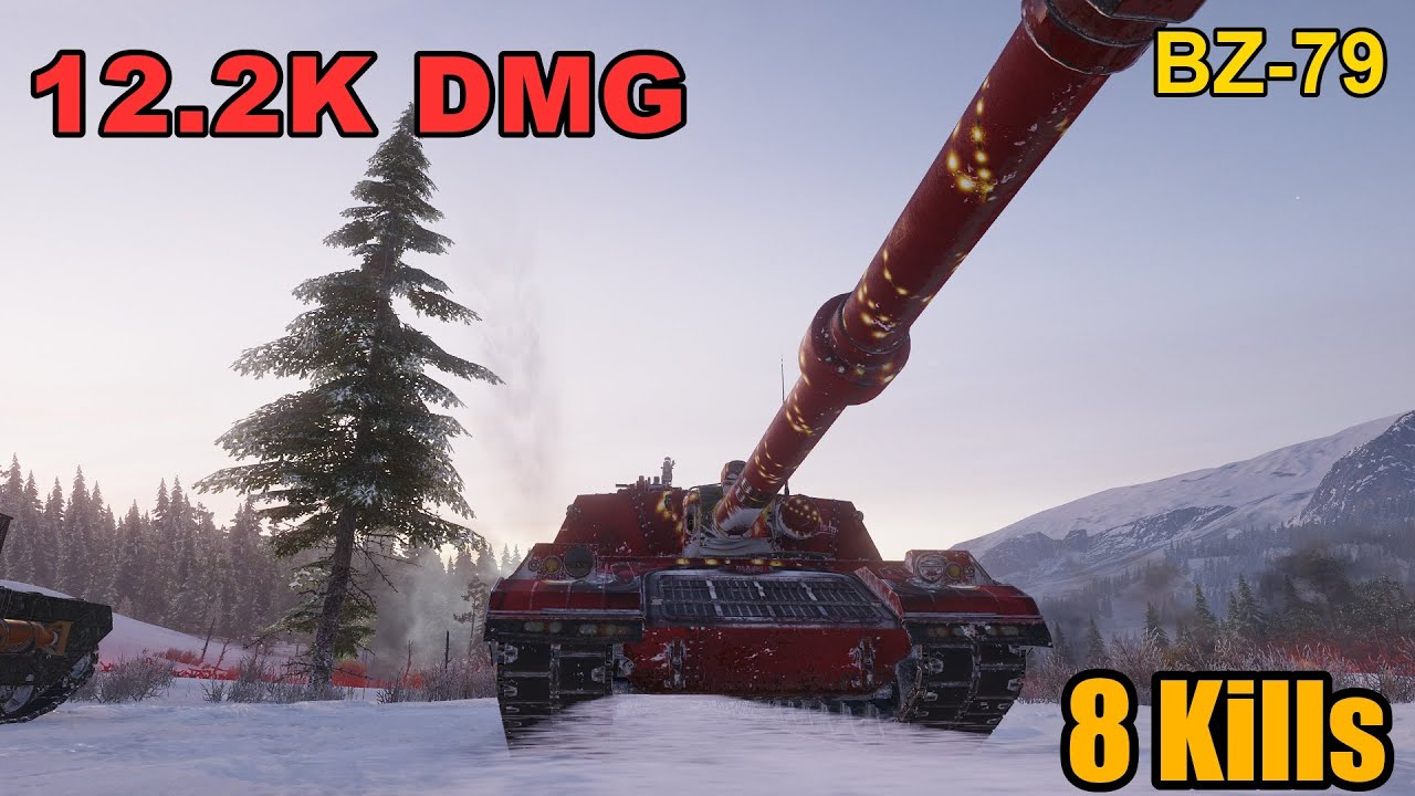 BZ-79 - 12.2K Damage - 8 Kills - Map: Mannerheim Line - Server: EU | World of Tanks