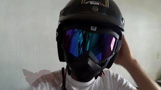 Ambiguo función Halar Goggles y máscara para casco Gearbest - YouTube