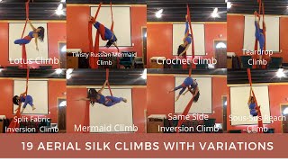 19 Aerial Silk Climbs with Variations - Aerial Artistry Instructor