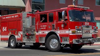 LAFD Engine 64 Responding 
