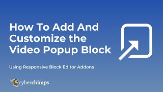 How To Add A Video Pop up in WordPress Using Gutenberg blocks