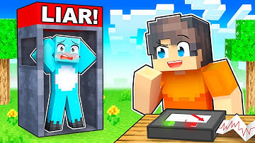 Using a LIE DETECTOR to Prank My Brother in Minecraft