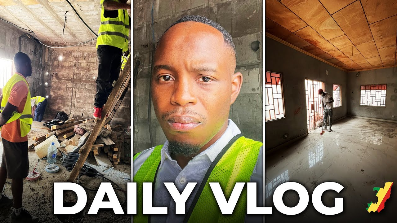 Je te Vlog une journée sur les Chantiers à Brazzaville🇨🇬   (MOUNGALI, KINTÉLÉ)
