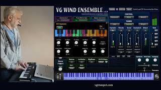 VG EVI Keys: Trumpet Fingering on MIDI Keyboard, VG Wind Ensemble Virtual Instrument VST, TEControl