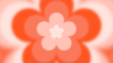 4K 1 Hour Orange Aura Flower Tunnel Overlay Loop Background Video Screen Screensaver Color Aesthetic