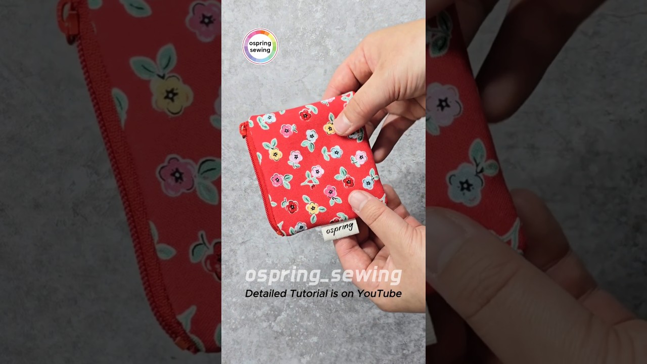[DIY] Cute Zip Pouch 💕🎁