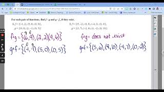 6-1 Day 2 Composition of Functions