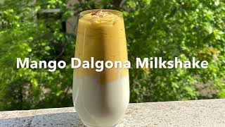 Kids Summer Special- Quick, Healthy And Easy Mango Dalgona Milkshake