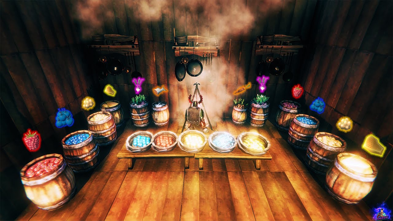 Valheim Mods You can have BARRELS AND BASKETS to STACK FOOD! YouTube