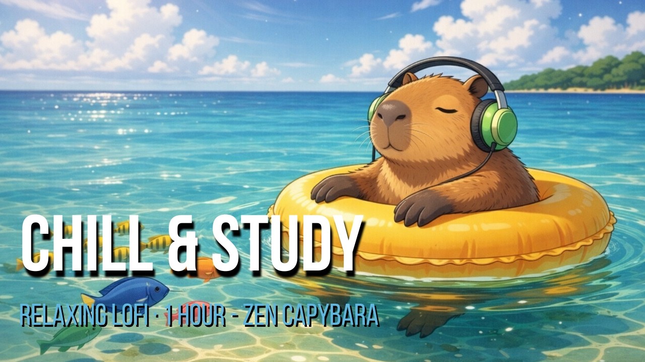 Lofi Hip Hop Beats 🌊 Study Music & Relaxing Chill | Ocean Vibes Focus Music