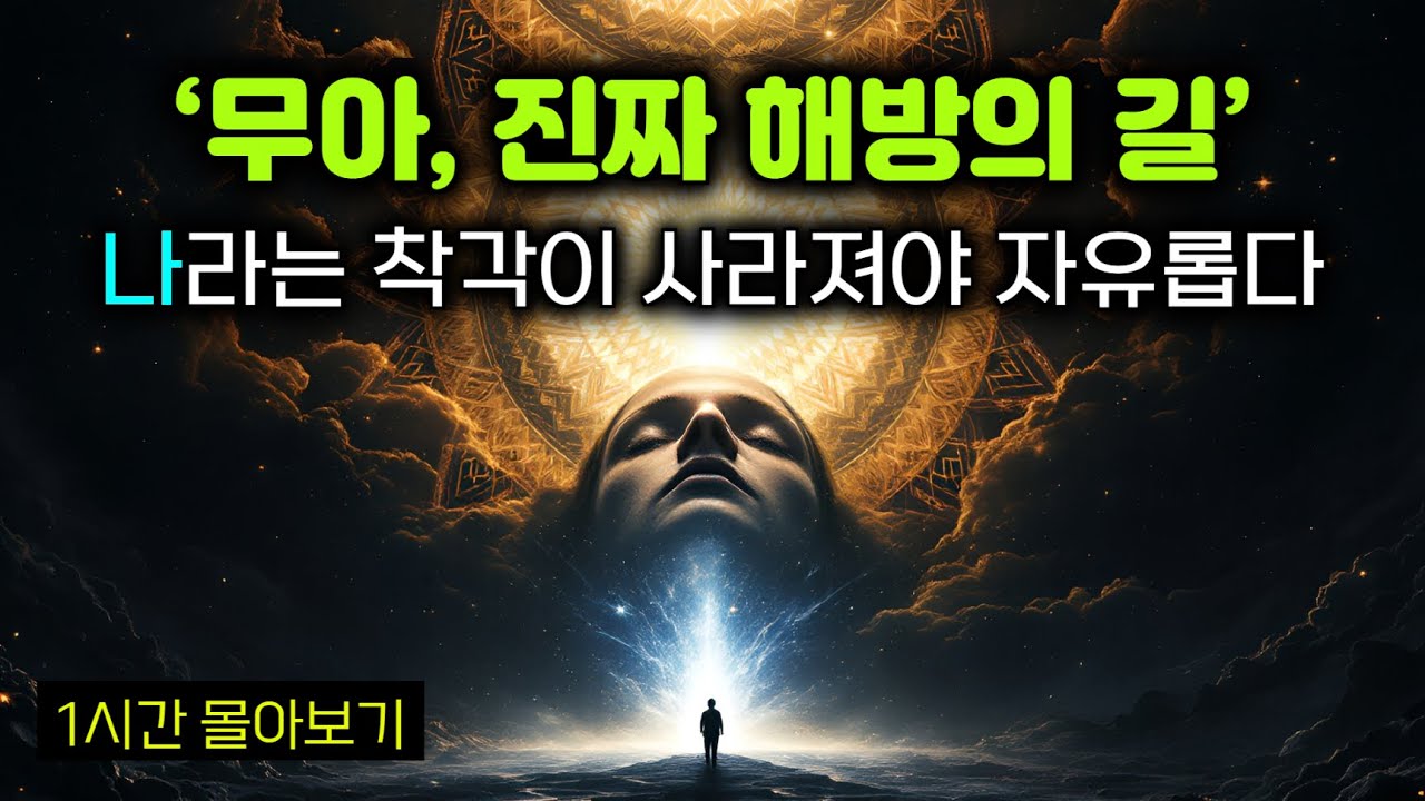 자아가 없을 때 무한히 자유롭다 | 자유는 무아(無我)에서 꽃핀다 | 나없음! 참된 해탈과 자유 | 불교 무아의 모든 것. 1시간 연속듣기 통합본 #부처님가르침