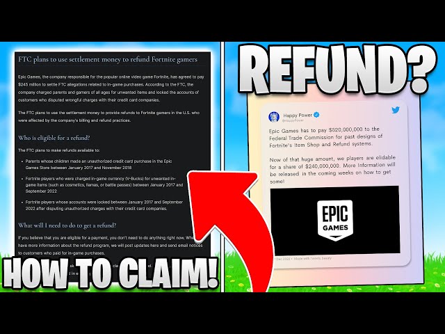 Fortnite FTC refund: Who's eligible and how to claim - Charlie INTEL