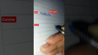 choose which is best. #naruto #cursive #viral #shorts