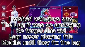 FiFa mobile need to fix the lag