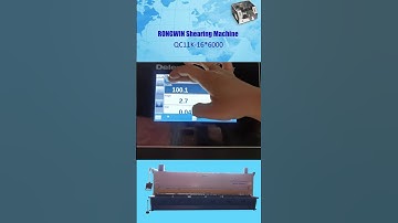 RONGWIN QC11K Hydraulic Shearing Machine DAC360T CNC Controller Operation interface introduction