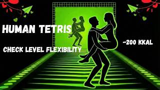 Human Tetris х 2 Player Co-op! Can You Fit The Shape? ADULT EDITION! NEW VERSION!