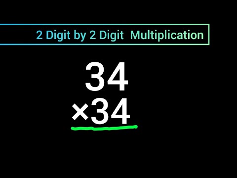 How to Multiply 34 34 Multiplying 2 Digit by 2 Digit Numbers without a Calculator