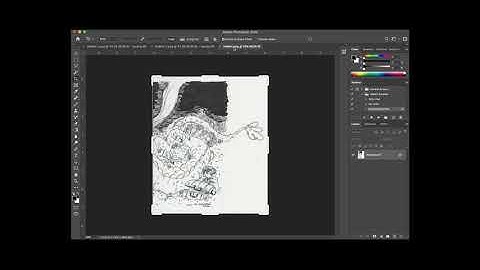 Scan your large drawing in pieces and merge in Photoshop