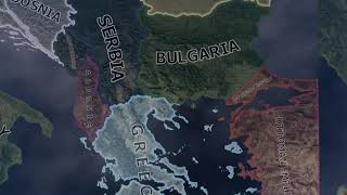 The Balkan Wars Timelapse hoi4 1912-1914