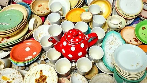 Hand Dishwashing ASMR with Soap & Sponge – Satisfying Sink Cleaning Sounds