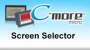 C-more Micro HMI Screen Selector from AutomationDirect