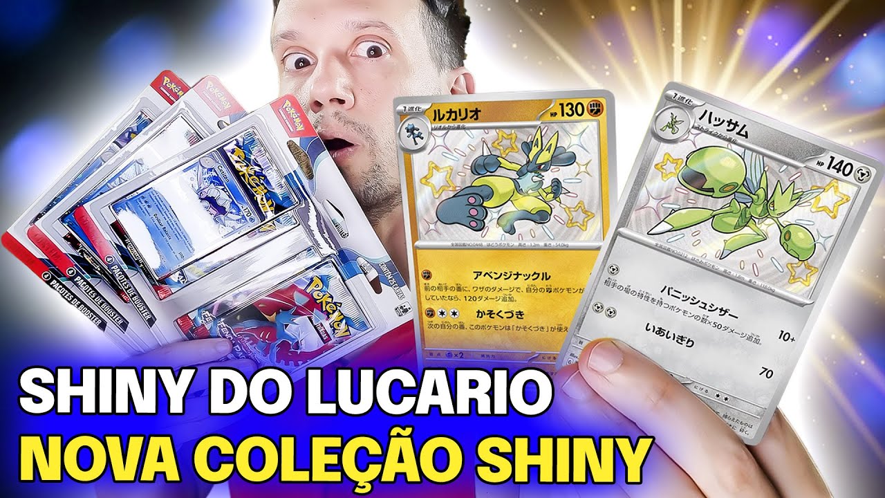 LUCARIO SHINY! SCIZOR SHINY! ABRINDO CARTAS POKEMON