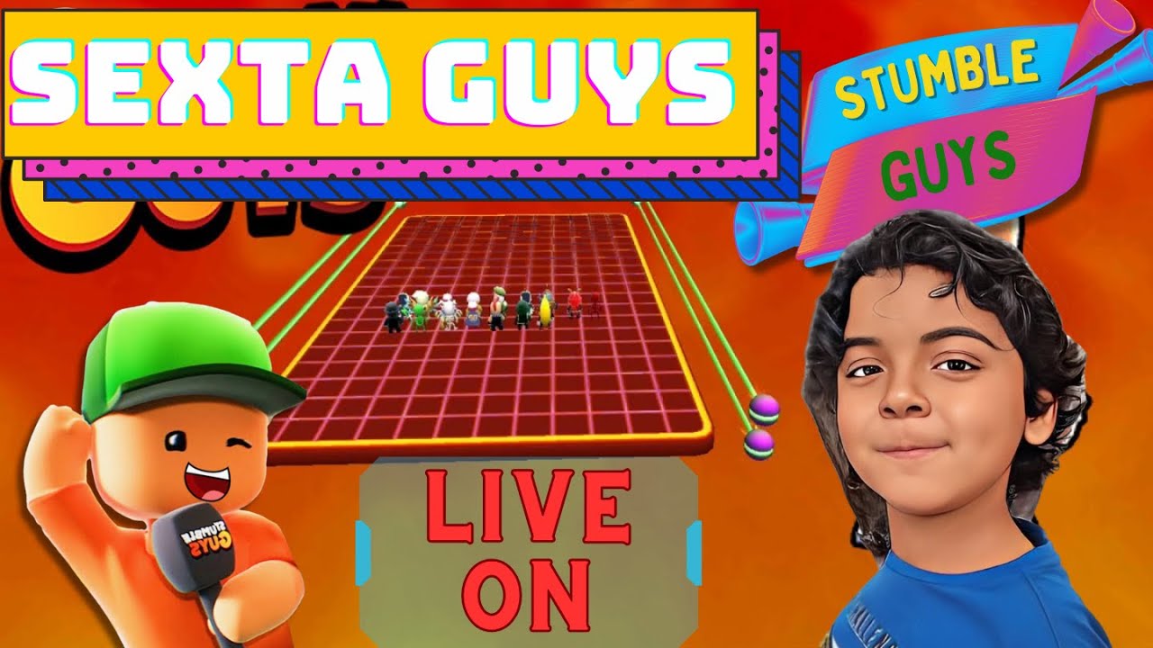 🥊🏐 EMOTES ESPECIAL GRÁTIS🏐❤️⚠️Portugues Brasil⚠️Live de Stumble guys ao vivo AGORA - TiaAline3