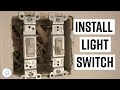 DIY How to install or replace a light switch for beginners!