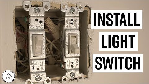 DIY How to install or replace a light switch for beginners!