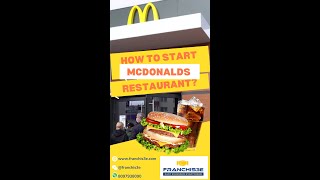 how to start mcdonalds restaurant? #shorts #franchise #mcdonalds #business #restaurant #mcdonald