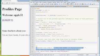 PHP & MySQL Register User Login part 7 of 8