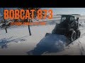 Clearing snow at the shop- BOBCAT 873