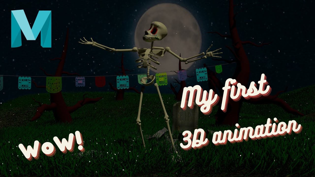 My first 3D animation in Maya | Lucas Ridley online course