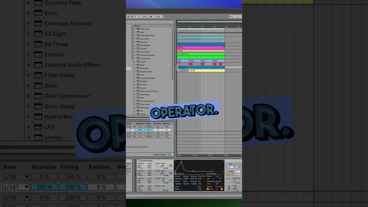 Tried and tested by many insanely talented producers, check out Guitar Bass (Operator Preset). 🙌