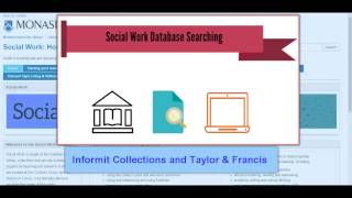 Searching Informit and Taylor & Francis Databases