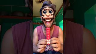 Baby Monkey Tastes a Lollipop... Then Bursts Into Laughter! 😆🐵🍭