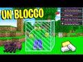 HO FINITO GLI OBIETTIVI DI MINECRAFT IN UN SOLO BLOCCO DA ZOMBIE!