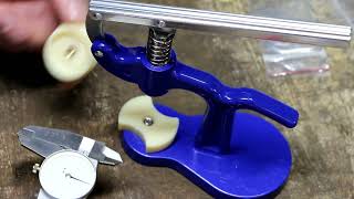 Crystal press fail: A cheap import crystal press shows you get what you paid for