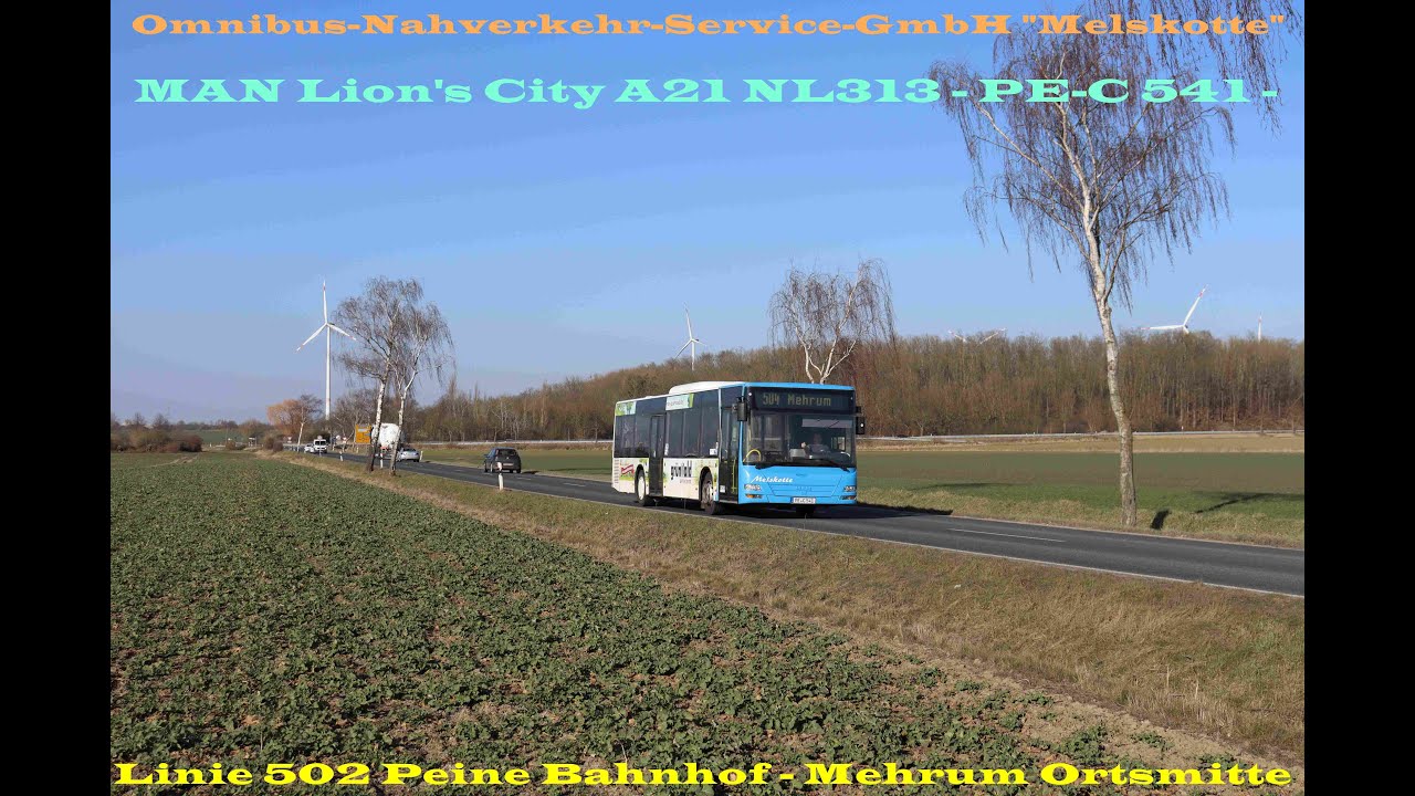 [Sound] Melskotte-Wagen 541 [MAN Lion's City A21 NL313] [2007] Voith