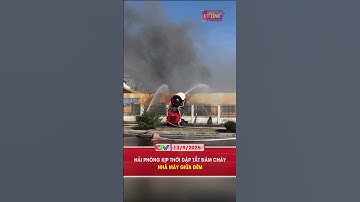 HẢI PHÒNG KỊP THỜI DẬP TẮT ĐÁM CHÁY NHÀ MÁY GIỮA ĐÊM
